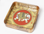 MOH premium Hand crafted Wooden Tray with Traditional Elephant Motif