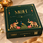 MOH Premium Diwali Gift Hamper with Lotus Diyas, Floral Tealight Holders & Patchouli Amber Incense Sticks